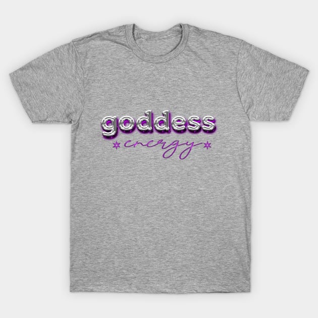 Goddess energy (purple) T-Shirt by Sinmara